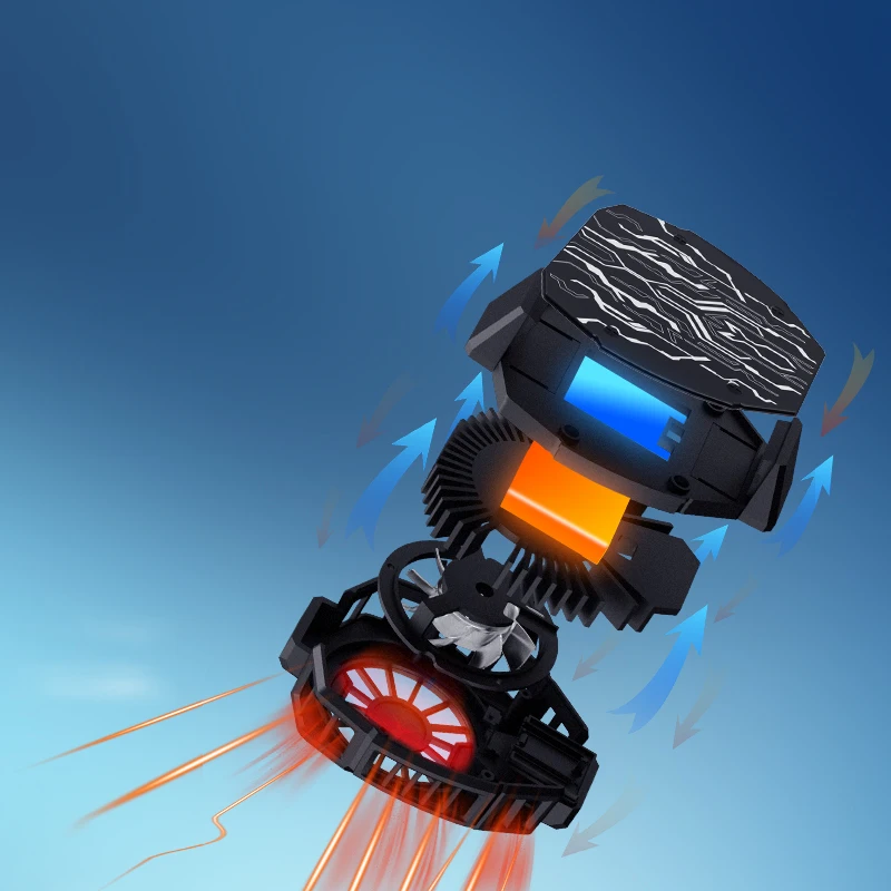 Smartphone Gaming Radiator With Fan Mobile Phone Radiator Game Cooler Fan For Smartphone