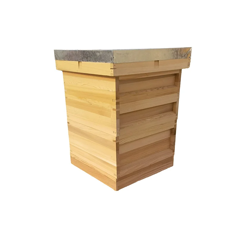 Топ оптовая продажа Сосновая древесина Британский национальный улей пчелиные сыпья