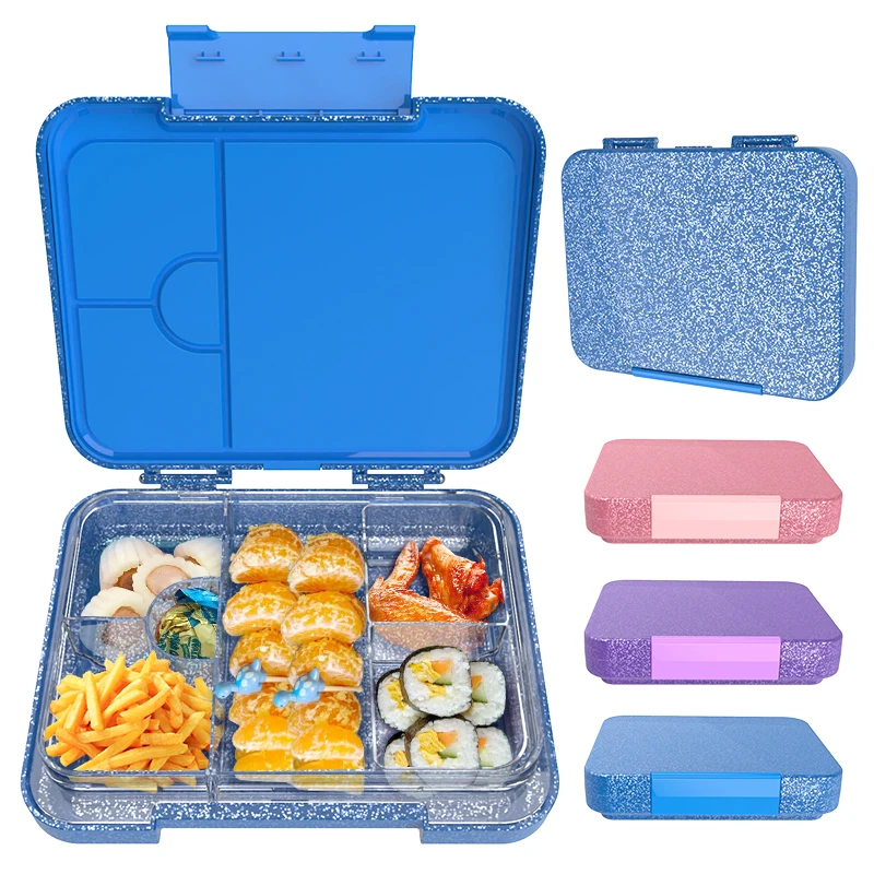 Plastic lunch box 4-6 Compartment Tritan Bento Box  for kids  plastic containers Lunch box