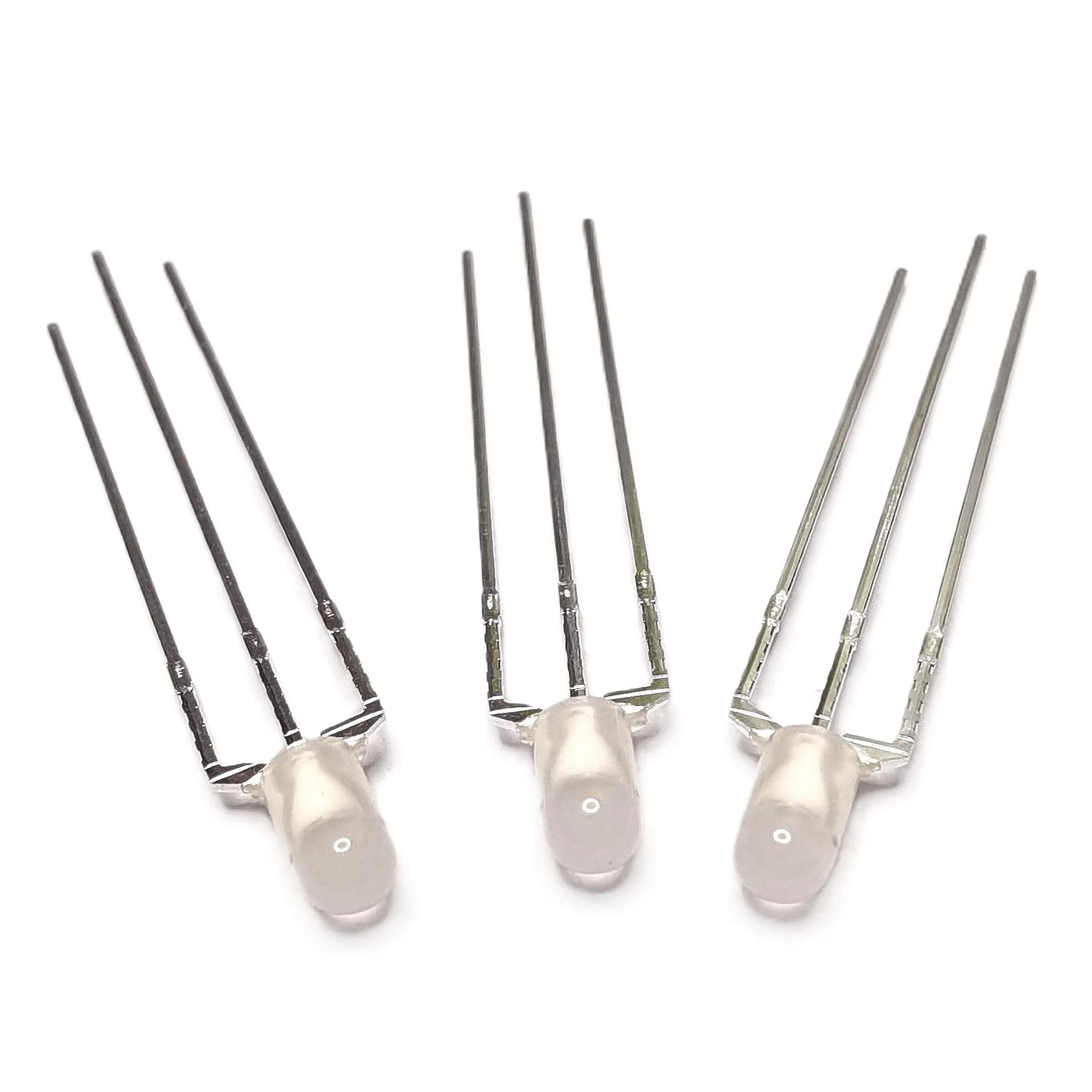 Manufacturer Led 3mm Common Cathode 3-pin Dual-Color Red and Yellow-Green Led Diode