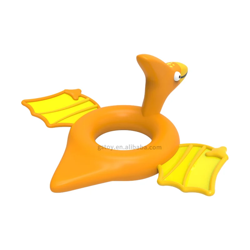 New Summer Outdoor Pterosaur Inflatable Pool Floats Children Safety Water Tube Swimming Toys Kids Dinosaur Swim Ring