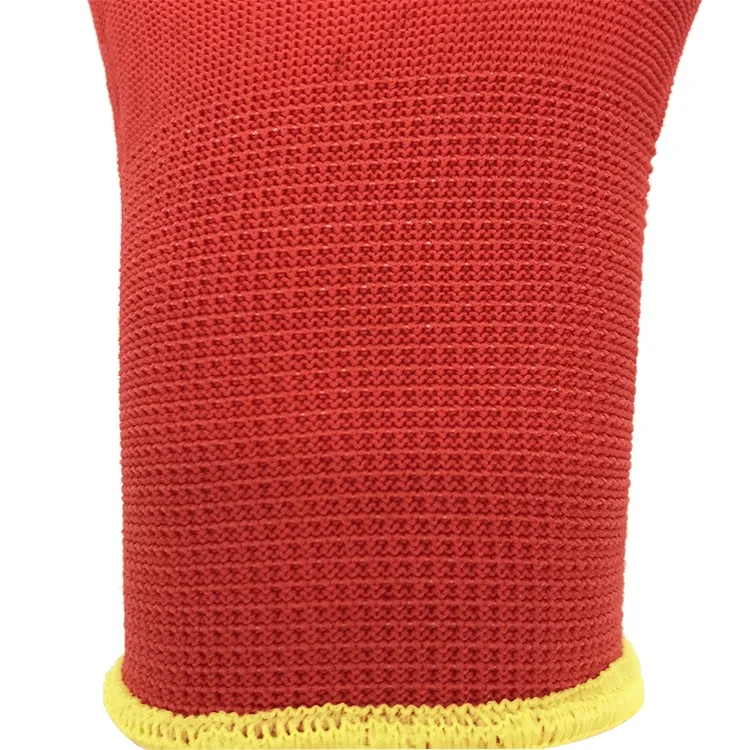 wholesale construction anti slip grip guantes latex rubber coated Industrial safety rubber hand protective safety glove