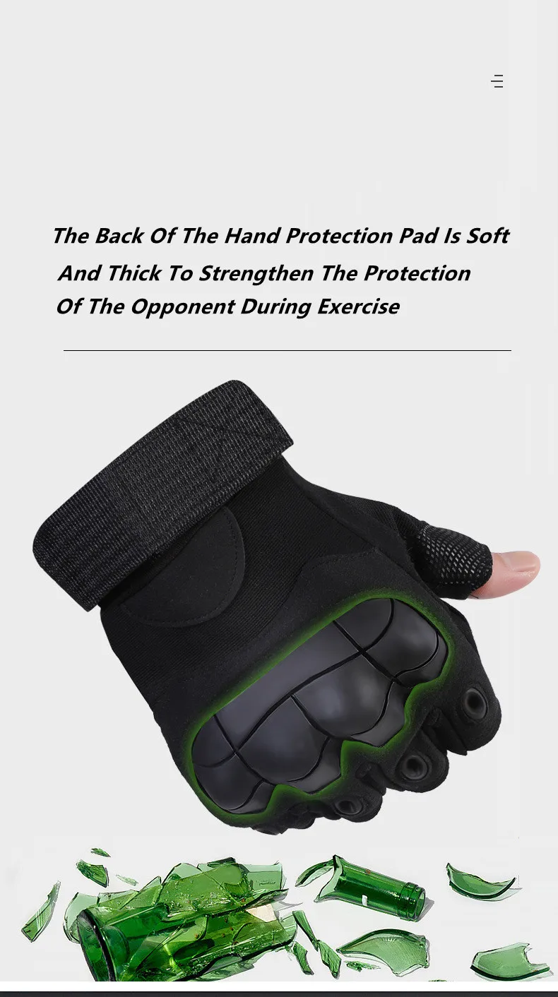  Multifunctional Anti-cut Half Finger Cycling Riding Military Tactical Fingerless