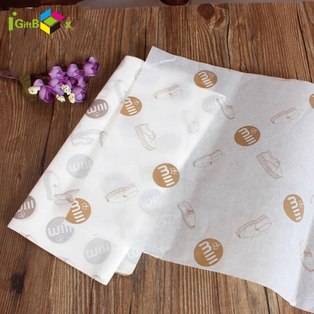 Fashionable Custom Printed Brand Logo Tissue Wrapping Paper for Products Packaging Clothes