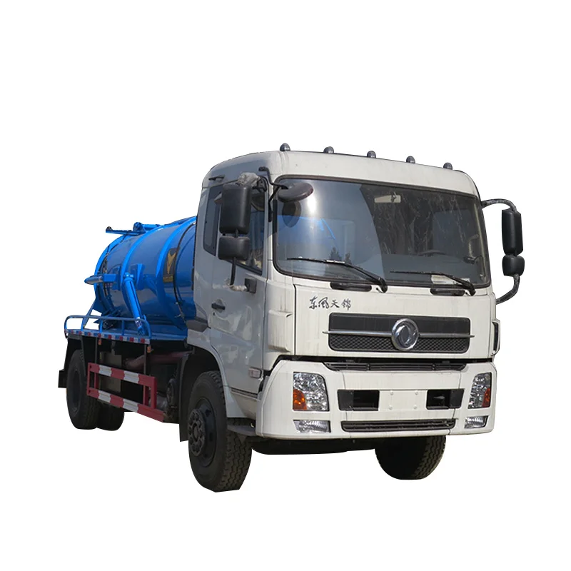 Dongfeng 6X4 15cbm 4000galons High Pressure pump Sewage Suction Sludge Vacuum Tanker Cleaning Fecal Truck with low price