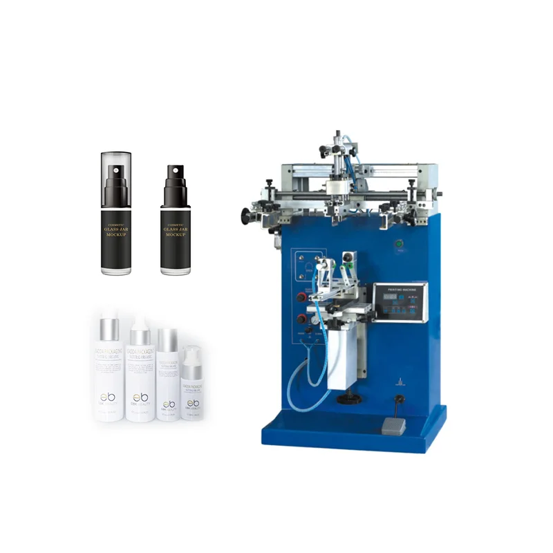 Curve Surface PP Cup Print Bottle Screen Printing Machine On Plastic Cups Glass Bottles