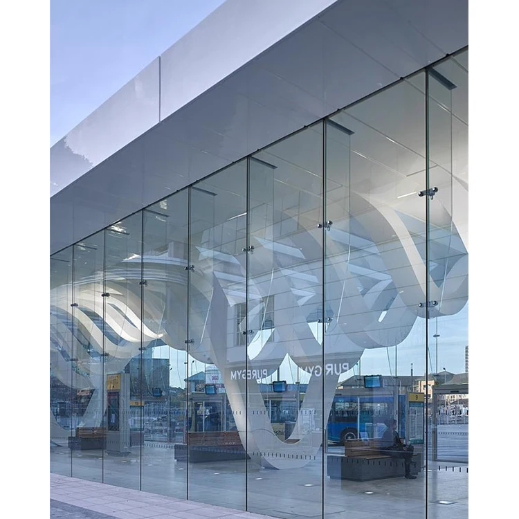 Facade Aluminium Installation Building Cladding Aluminum Skyscrapers Low E Tempered Frameless Double Glass Curtain Wall