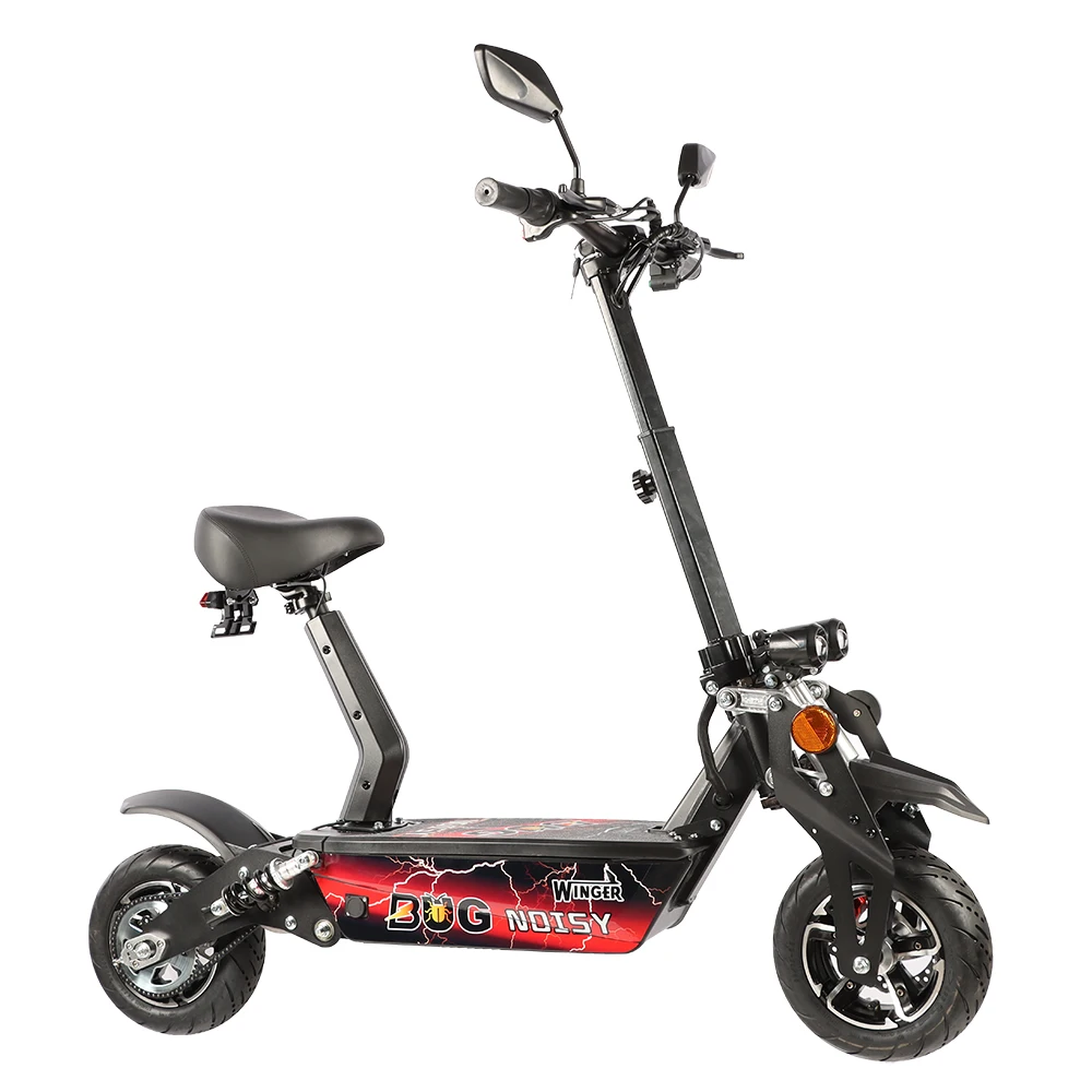 Winger BUG NOISY 1600w 48v 40km Cheap 12inch Electric Scooter For Adult