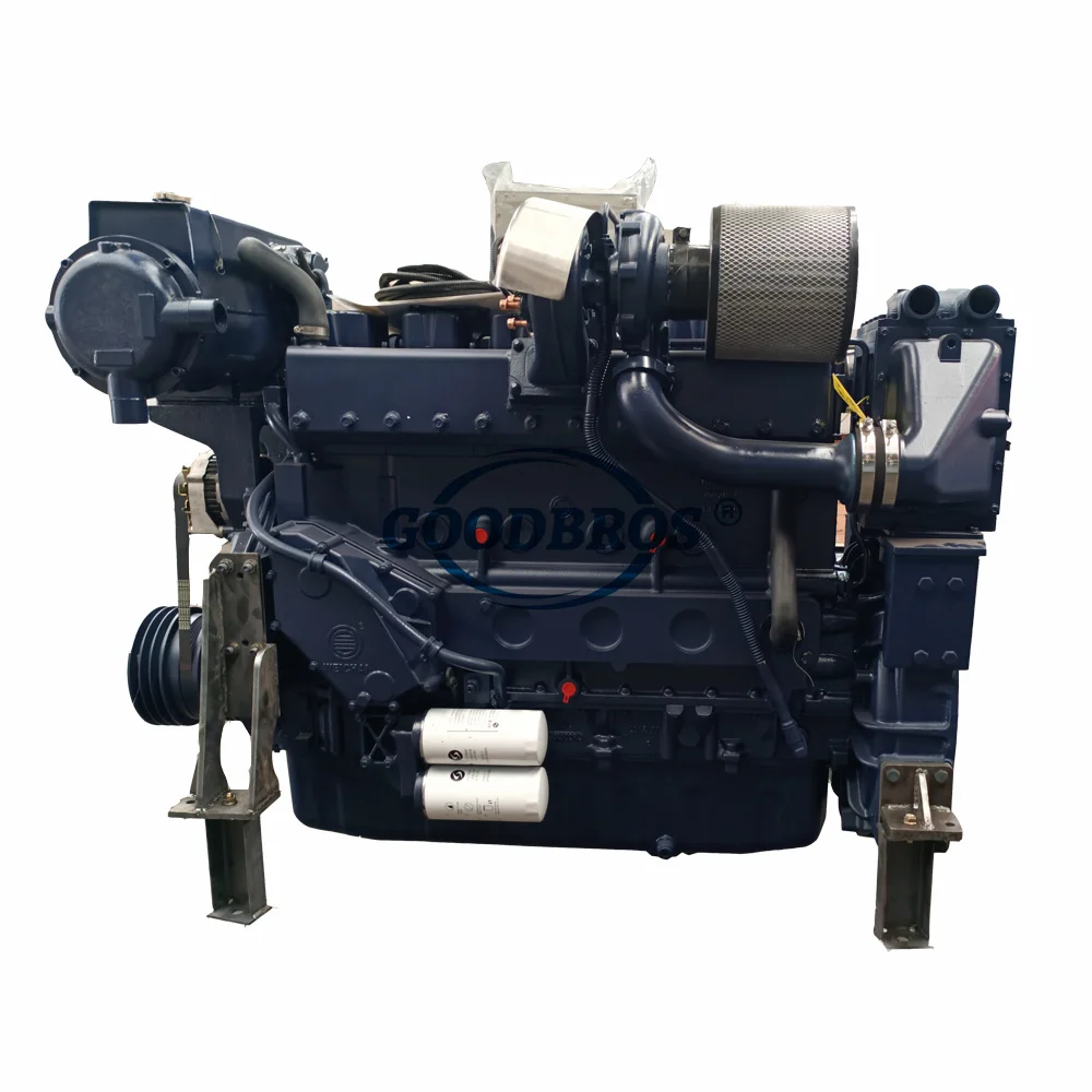 Diesel Inboard Weichai WP12 WD618 380HP 295KW 6 Cylinder Marine Engine