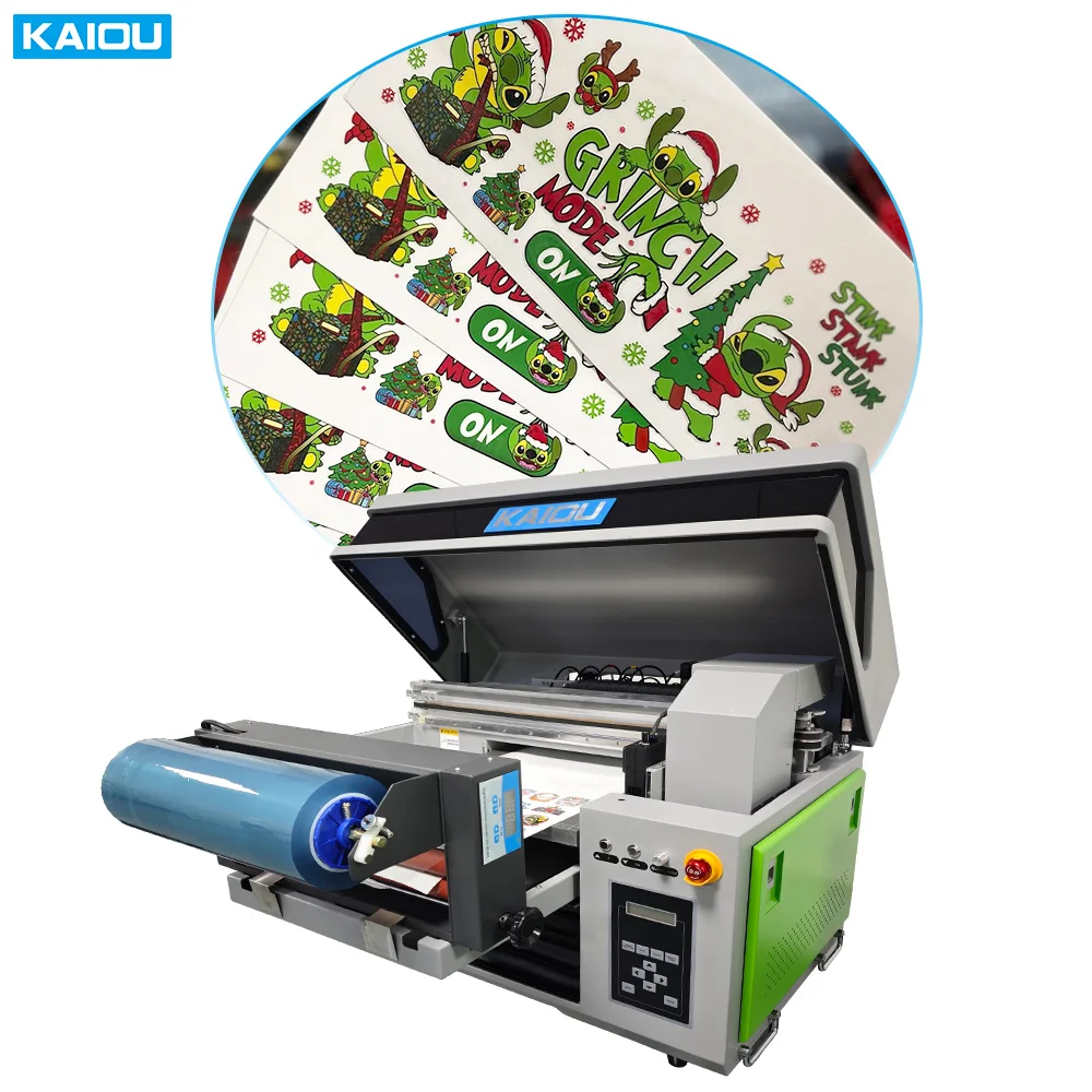 all in one automatic XP600/ i1600 print head acrylic PVC Metal wood ab film inkjet machine uv dtf printer