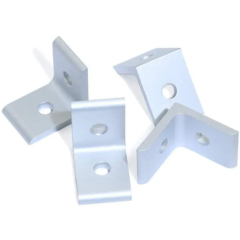 2020 4040 Custom aluminium flat right corner connect angle bracket for Aluminium Profile
