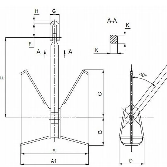 
Selling cheap factory CJN-SB type HHP Anchor from 60kg to 28878kg 