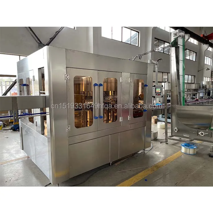 3 in 1 glass bottle water filling machine bottling line multifunction new design 2022 practical