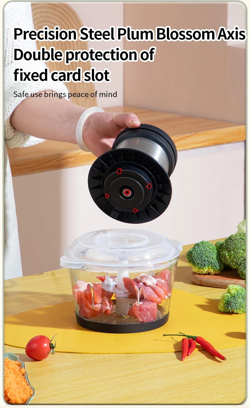 CECB лучшая домашняя кухня серебряная мясорубка недорогая маленькая Мясорубка из нержавеющей стали автоматическая электрическая 2 л 3