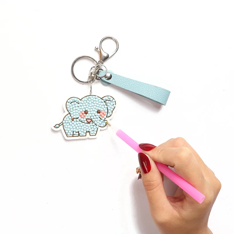 DIY 5D Diamond Paintings Keyholder Custom Acrylic Keychain
