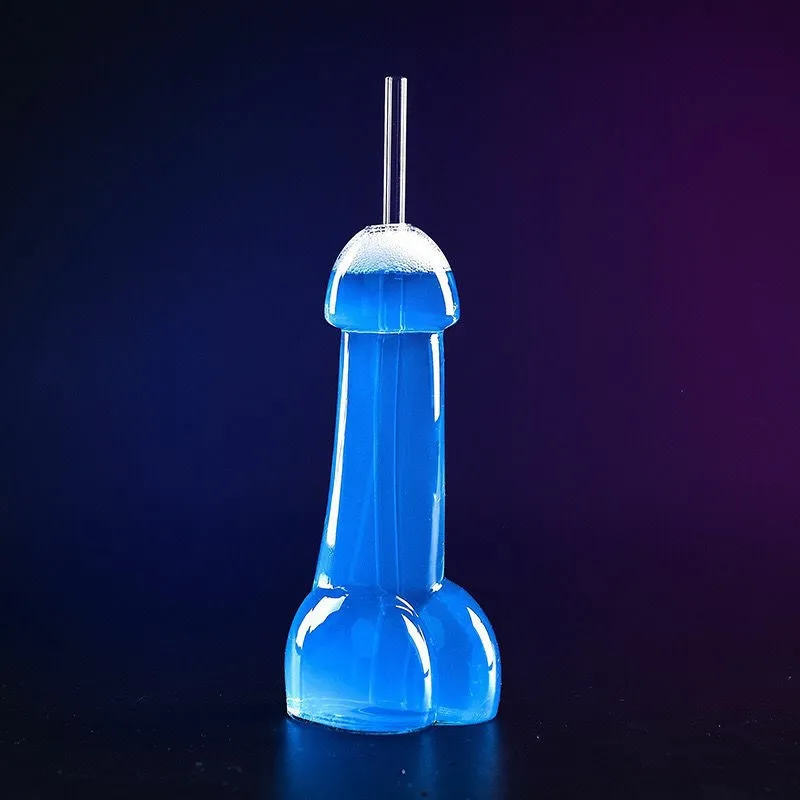Unique Shape 150ml Club Using Creative Penis Glass Dick Glass Erotic Goblet