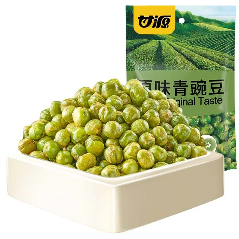 Factory Wholesale Snacks 138g*30 Ganyuan Original Flavored Green Peas