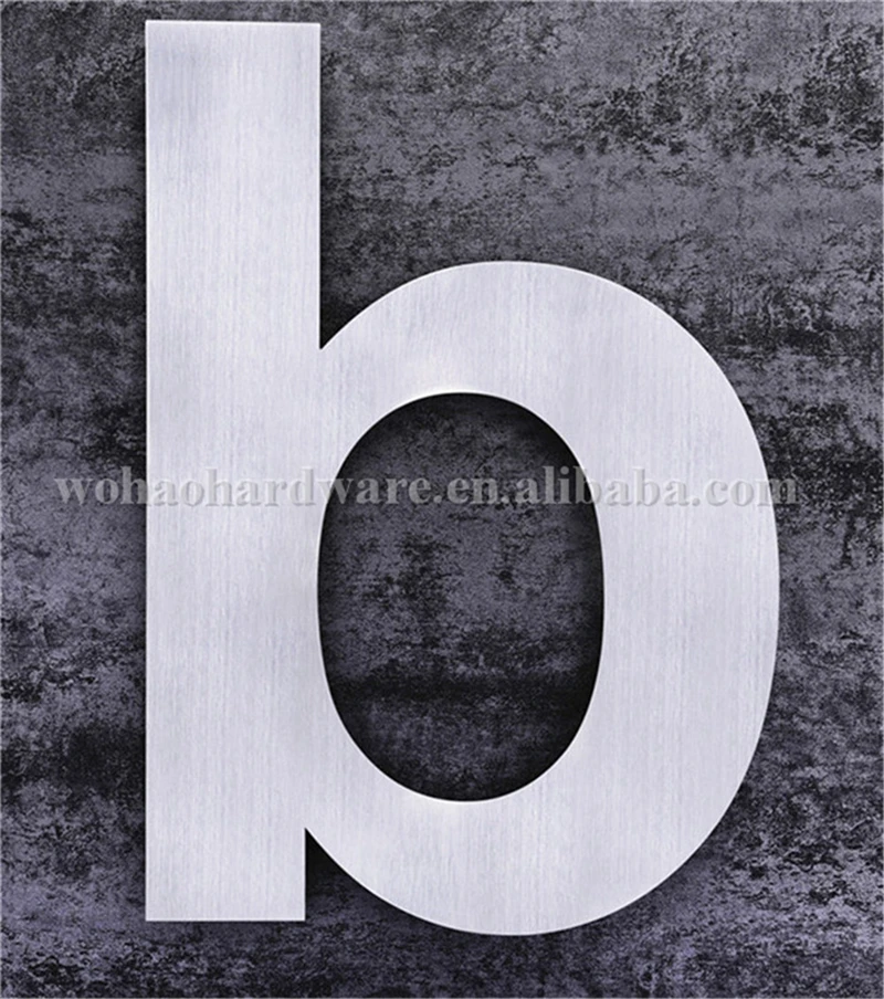 
High quality 304 stainless steel hotel door room number plate letter plates 