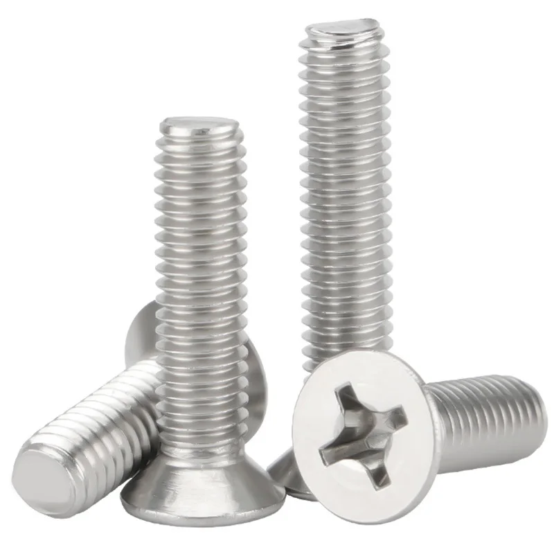 M2 M3 M4 M5 Phillips Flat Countersunk Head Screw Zinc ,Nickle Black Plated Plain Screws