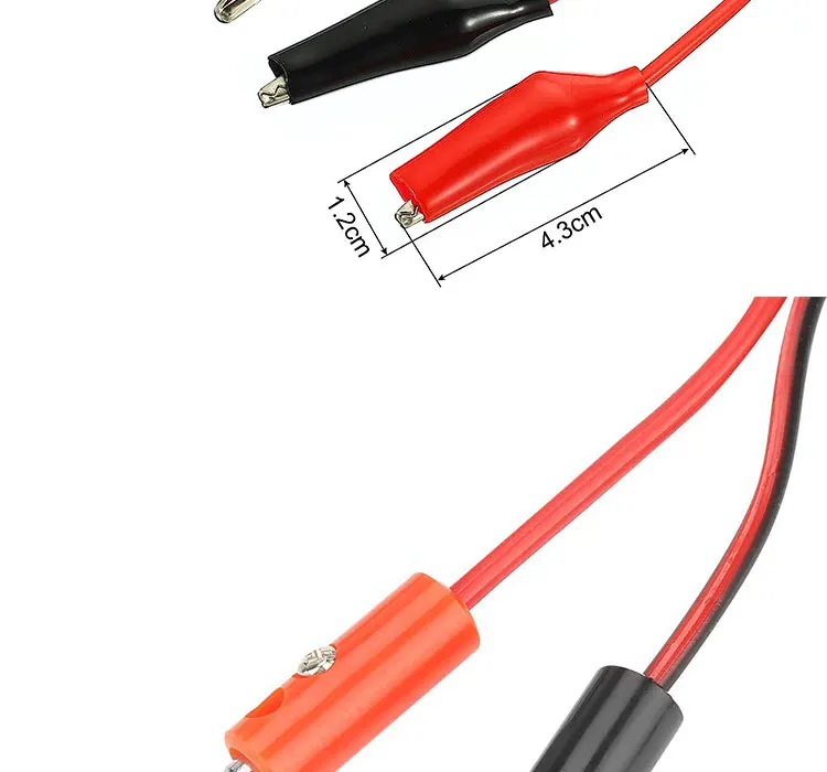 Crocodile Alligator Clip to Banana Plug Test Lead Wire Cable for Multimeters Circuit alligator clip to banana plug cable Multimeter Banana Plug to Alligator Clip Test Cable Banana Plug to Alligator Clip Test Lead Cable Banana Plug to Crocodile Alligator Clip Test Lead wire cable
