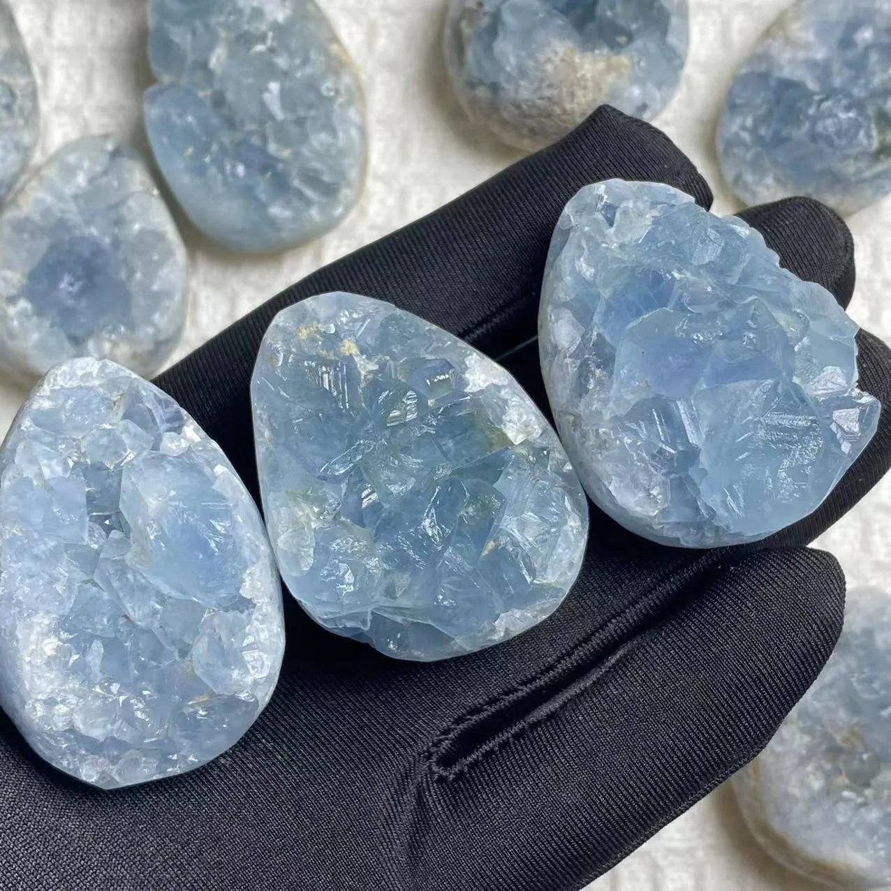 Wholesale Natural Celestite Cluster Specimen Gift For Crystal Mineral Lovers Reiki Healing Energy home decor