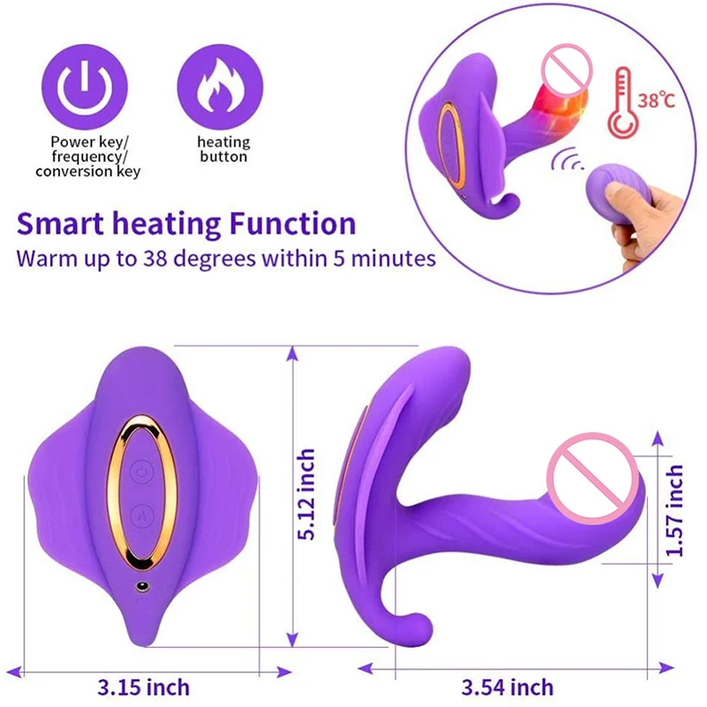 Silicone vibrators sex toys for woman female G spot massage remote control products butterfly shape