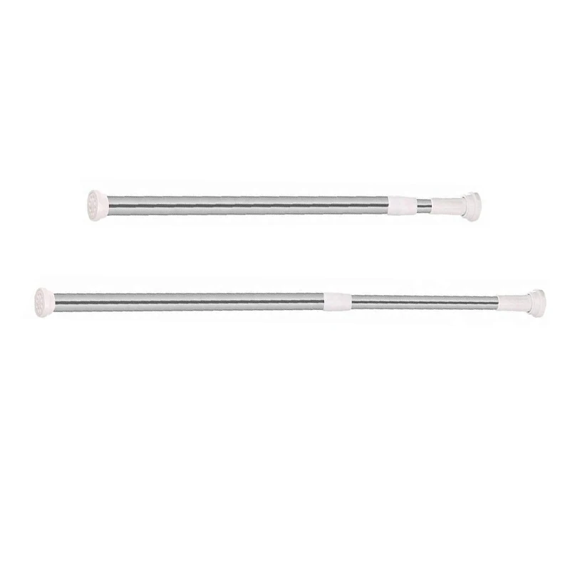 stainless steel innerspring adjustable shower curtain rod