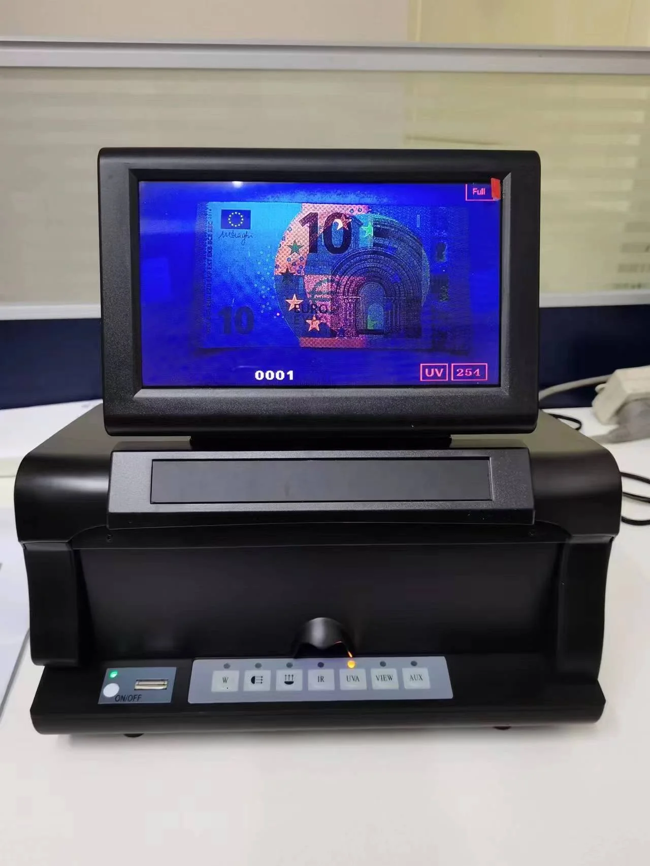 Multiple Light Source Ticket Image Analyzer Detector