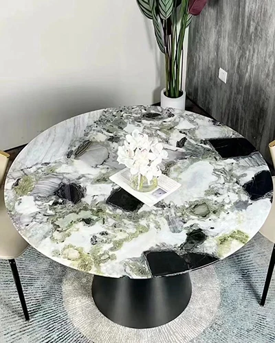 Hot Selling Custom Design Green Marble Travertine Tile Slab Luxury Beauty with Low MOQ Polished or Honed Surface for Villas