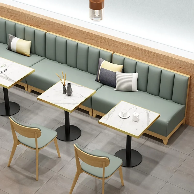 Wholesale Cheap Safety Soft Wood Leather Dining Chair restaurant sofa, restaurant booth