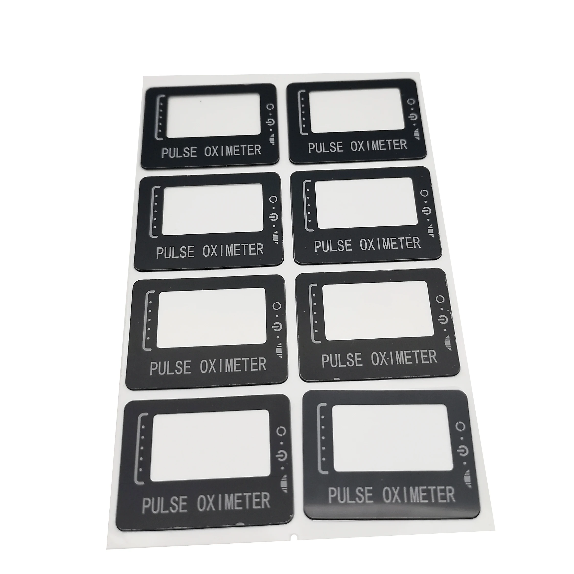 
Decorative OEM silkscreen print self adhesive polycarbonate PC acrylic Lens panel for medical equipment 