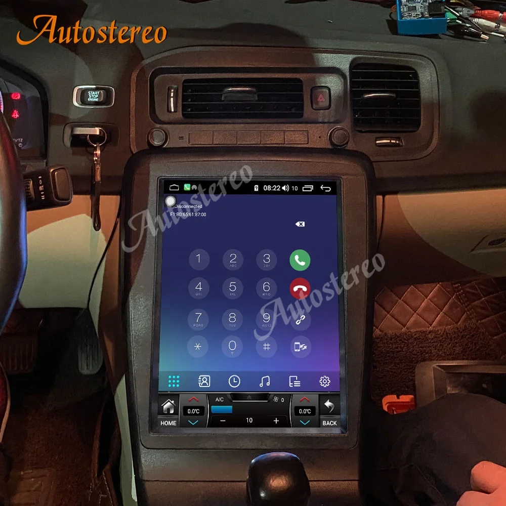 Автомобильный мультимедийный плеер для Volvo S60 V60 2011-2018 Android 11 0 128G Тесла стиль GPS навигация автомобильное радио лента записывающее