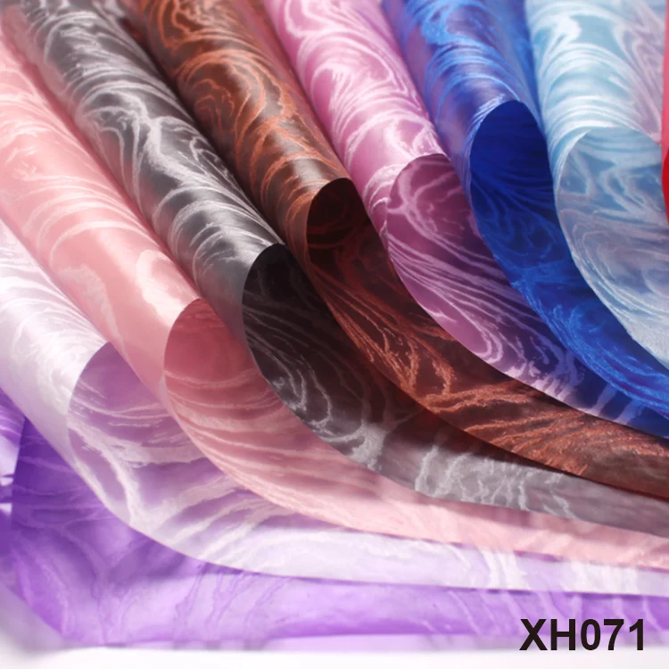 Color Polypropylene Staple Fiber Non Woven Fabric Colorful PP Acid Break Material  korean floral wrapping paper