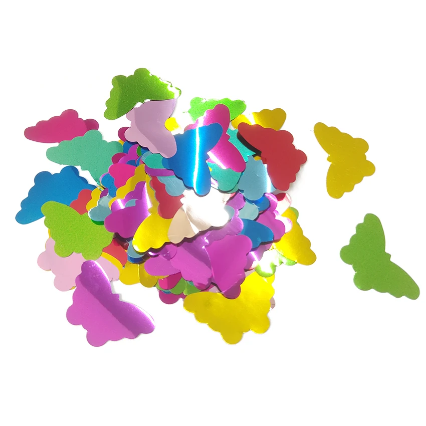 Wedding Confetti Cannon  Biodegradable Foil Paper Bulk Butterfly Confetti for Confetti Popper Party Birthday Balloon Decoration