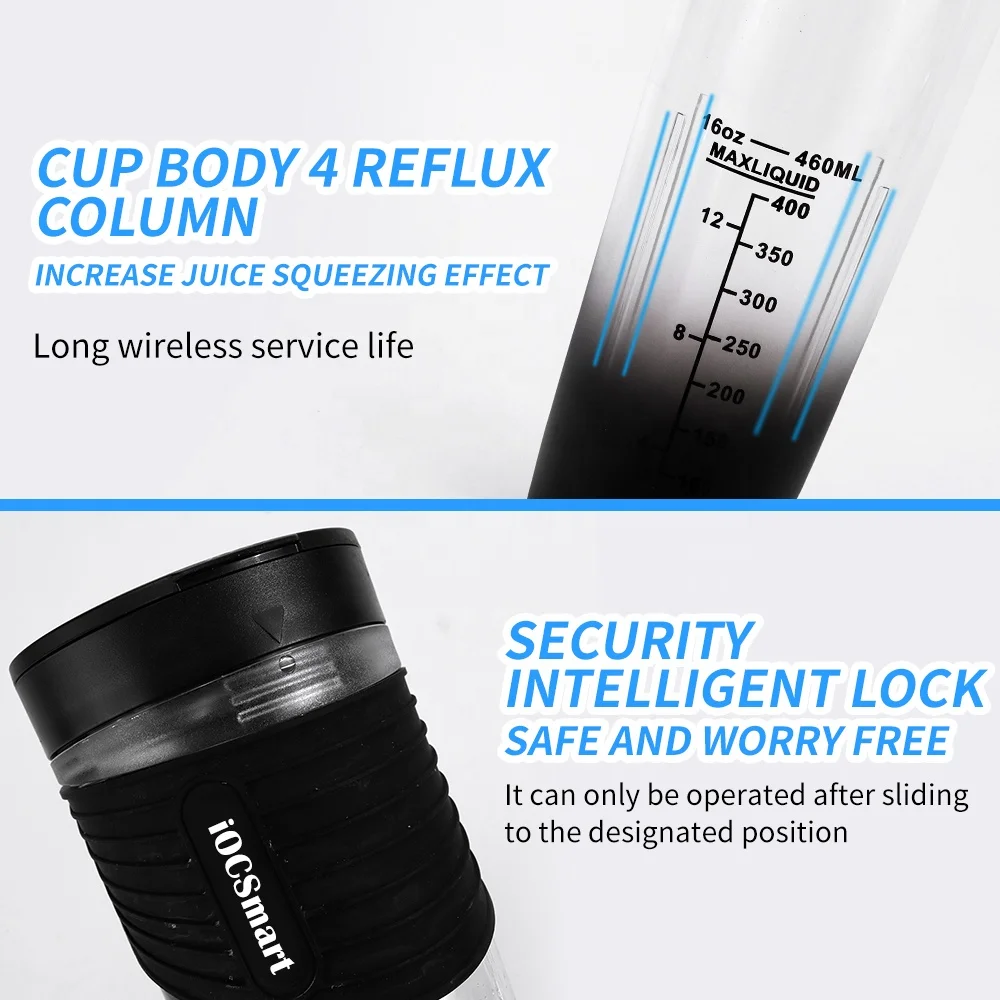 Portable Fresh Rechargeable Portable Blender Juicer Mini Wireless fruit Food Professionsor Smootie Juicer With straw