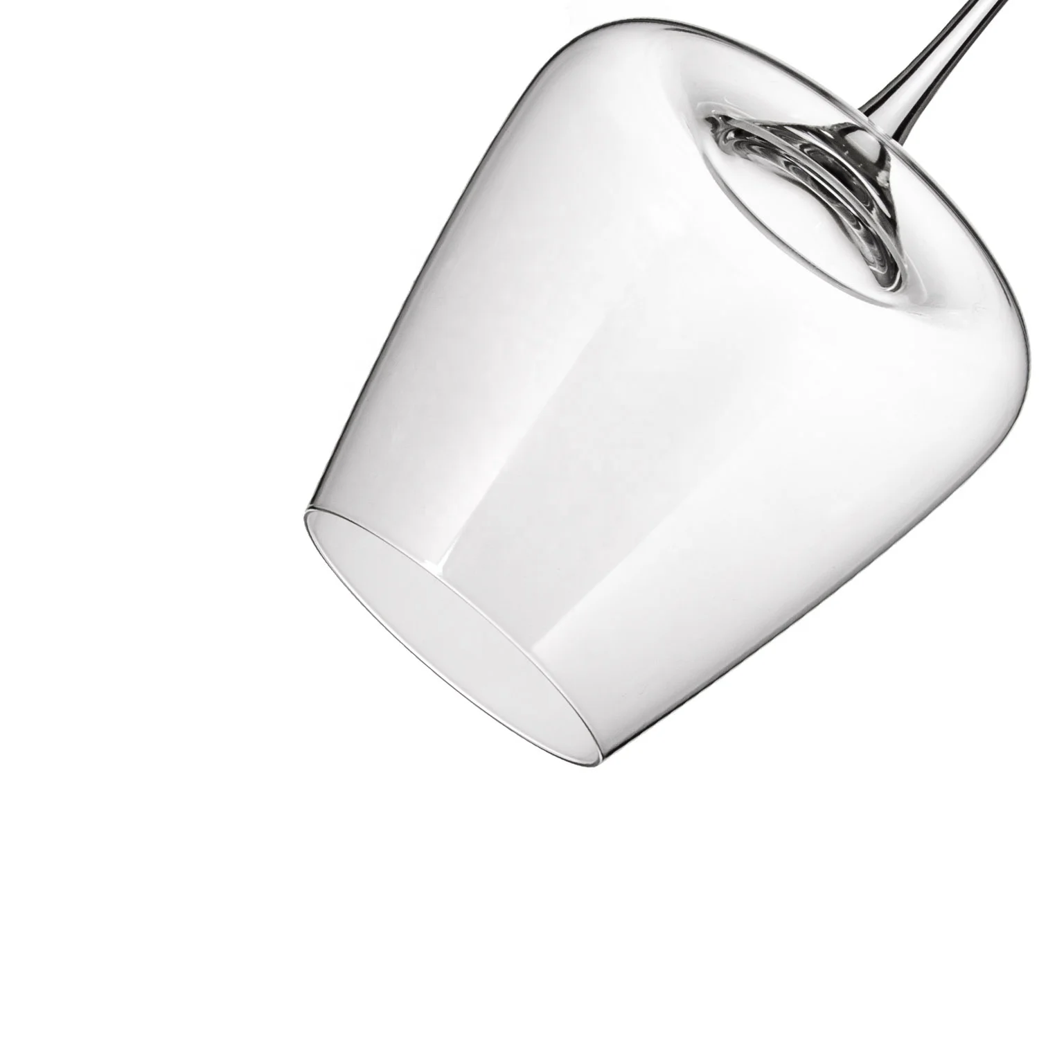 Custom LOGO elegant red wine glass Handmade Lead Free Crystal long stem black wine glasses