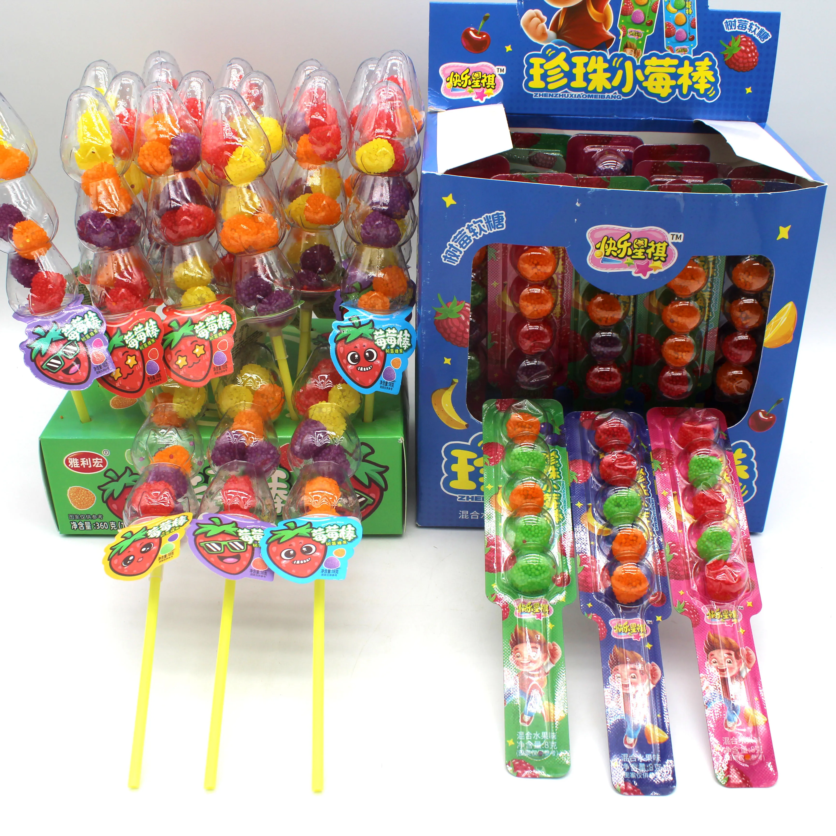Good price cartoon gummie candy various Fruity shapes gummy soft candy lollipop