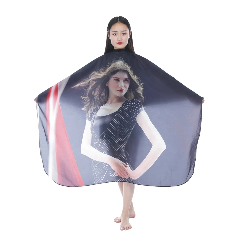 SMETA Sedex Audit 4P factory Capes Super Heroes de coiffeur Cape Hairdresser Printed with Pattern on the Surface