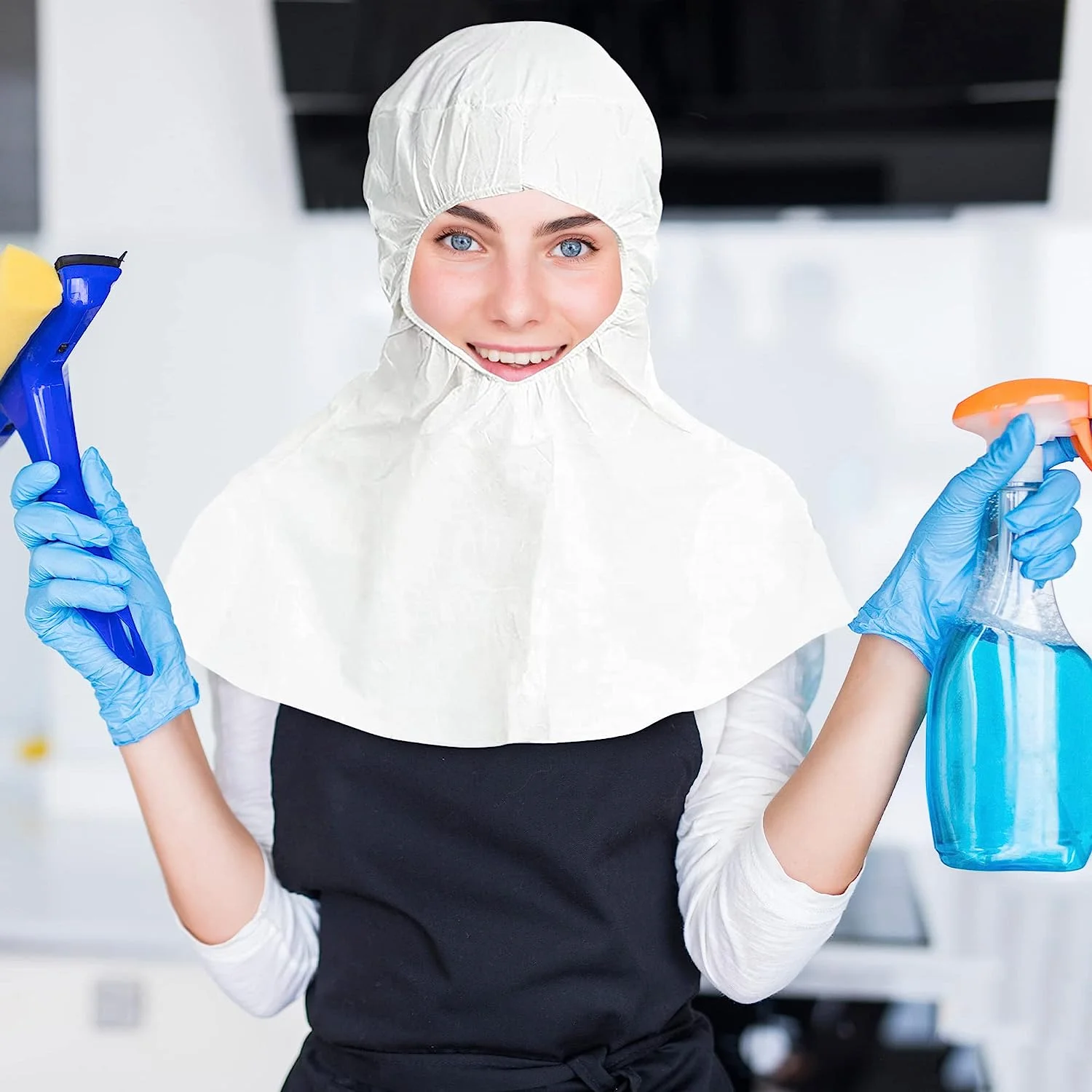 Disposable Balaclava Hood Cover Disposable PP Polypropylene Balaclava Hood Non Woven Disposable Balaclava Caps Hood Head Cover