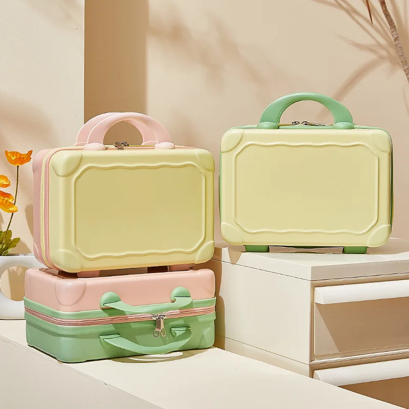 Wholesale Colorful Shell Carrying Case Makeup Box 14 Inch Womens Mini Travel Storage Case