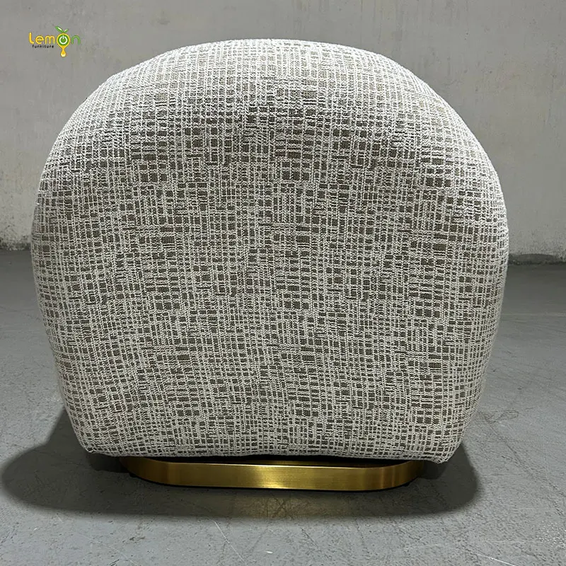 Light luxury Italian style extremely simple chair Internet celebrity rotatable living room creative negotiation leisure chair