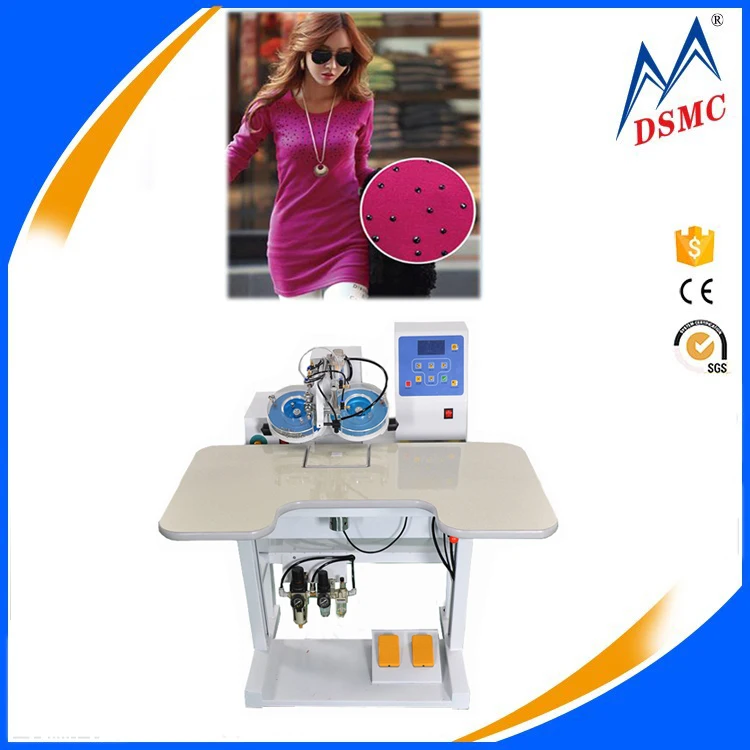 China Strass Sequin Automatic Ultrasonic Rhinestone Hotfix Machine On Sale