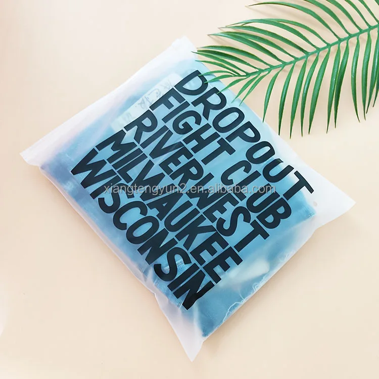 For Clothes Packaging Zippers Bags Bag for Hoodies Custom Matte Ziplock Eva for Garments Slider Frosted Zipper Plastic LDPE