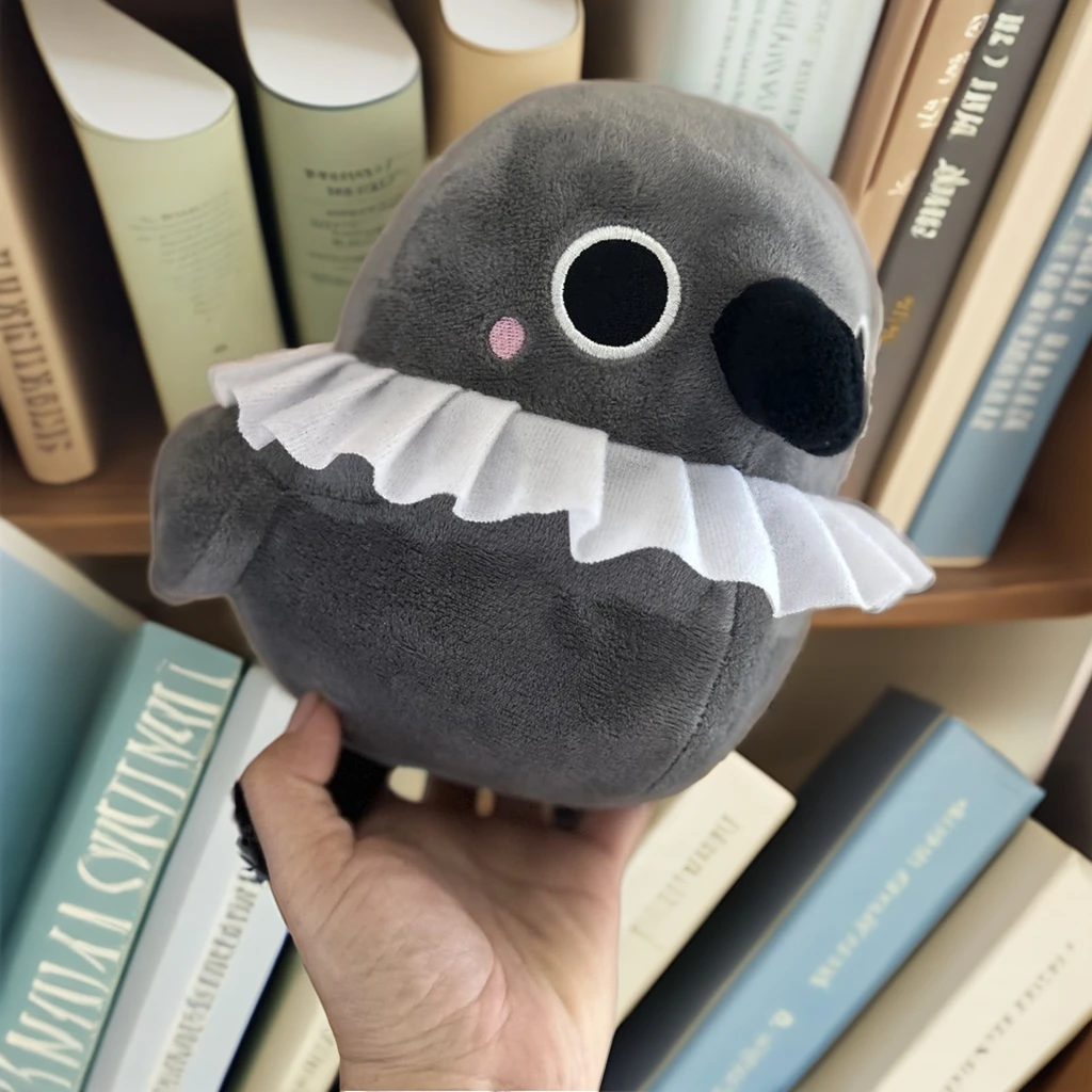 Плюшевая кукла унисекс Qin Che Crow Brother красивый подарок с милым хлопковым кукольным веерами вышитым глубоким пространством мягкий полипропиленовый хлопок наполнитель