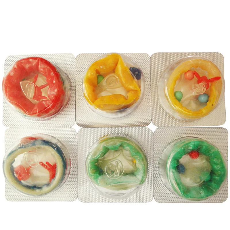 Wholesale Natural Latex Condom Sex Condom A Bumpy Thorn Penis Sleeve Suitable For Men And Women Safety Sex