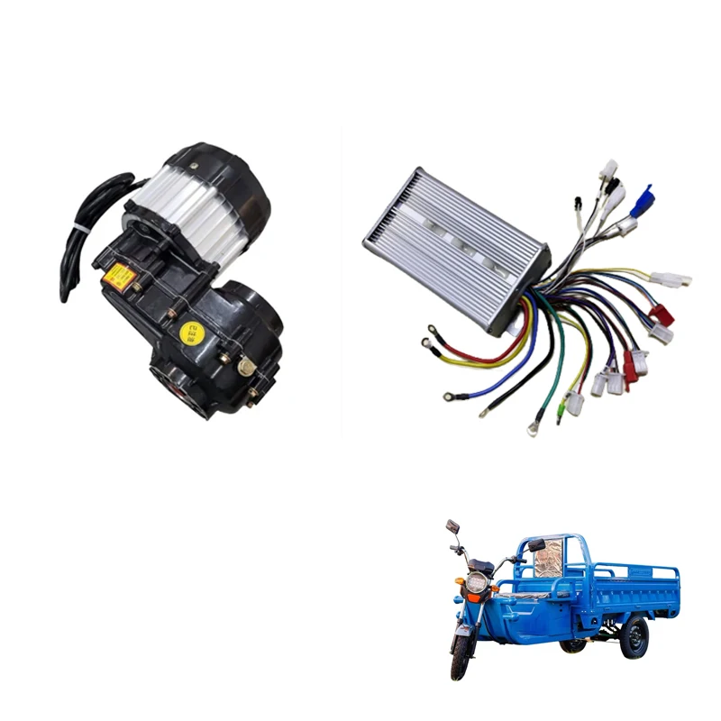 High-speed PM Brushless DC Motor 48V 60V 72V Differential Speed Motor 1500W For Electric Vehicle Rickshaw Tricycle