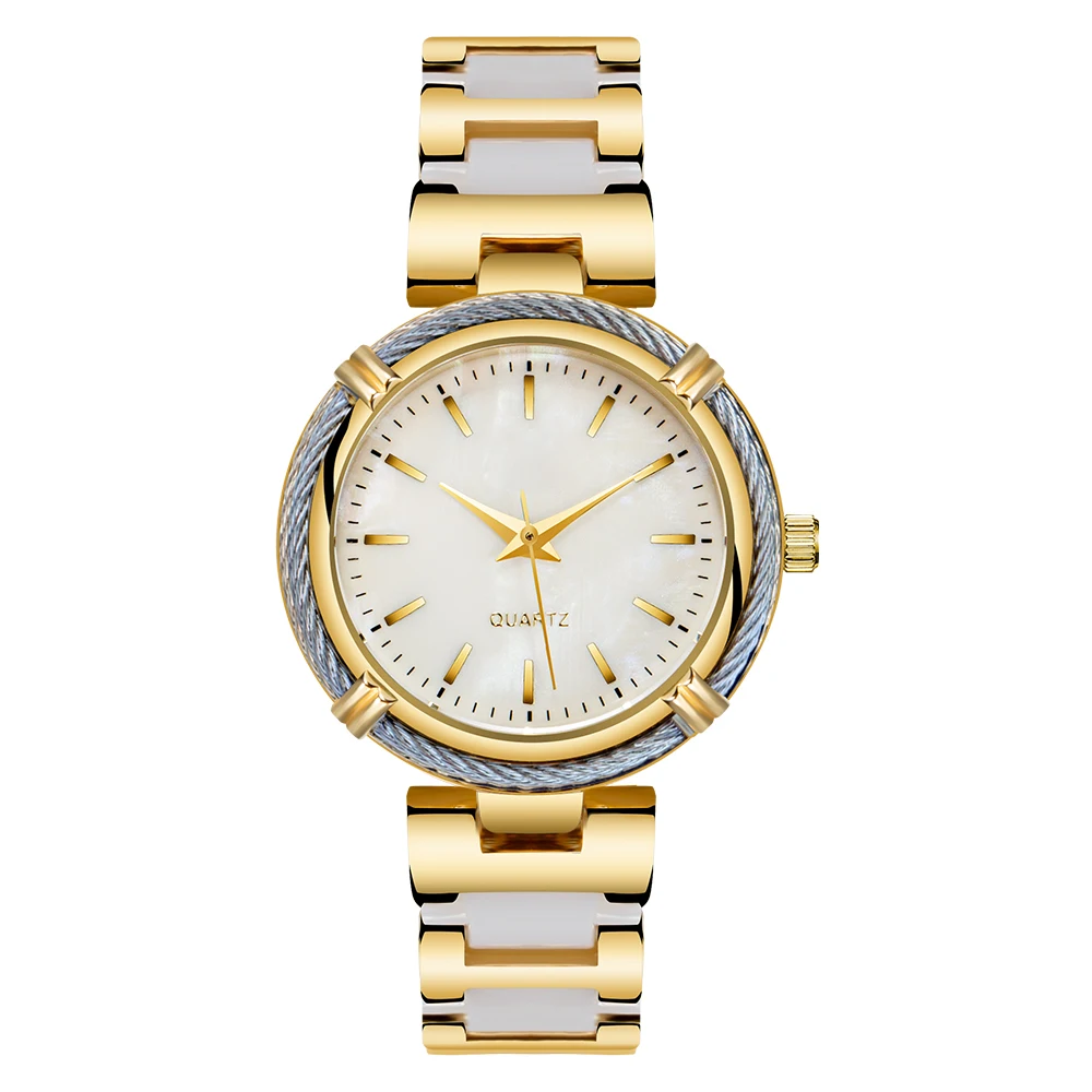 Elegant lady imitate ceramic watch Japan movement SR626SW battery