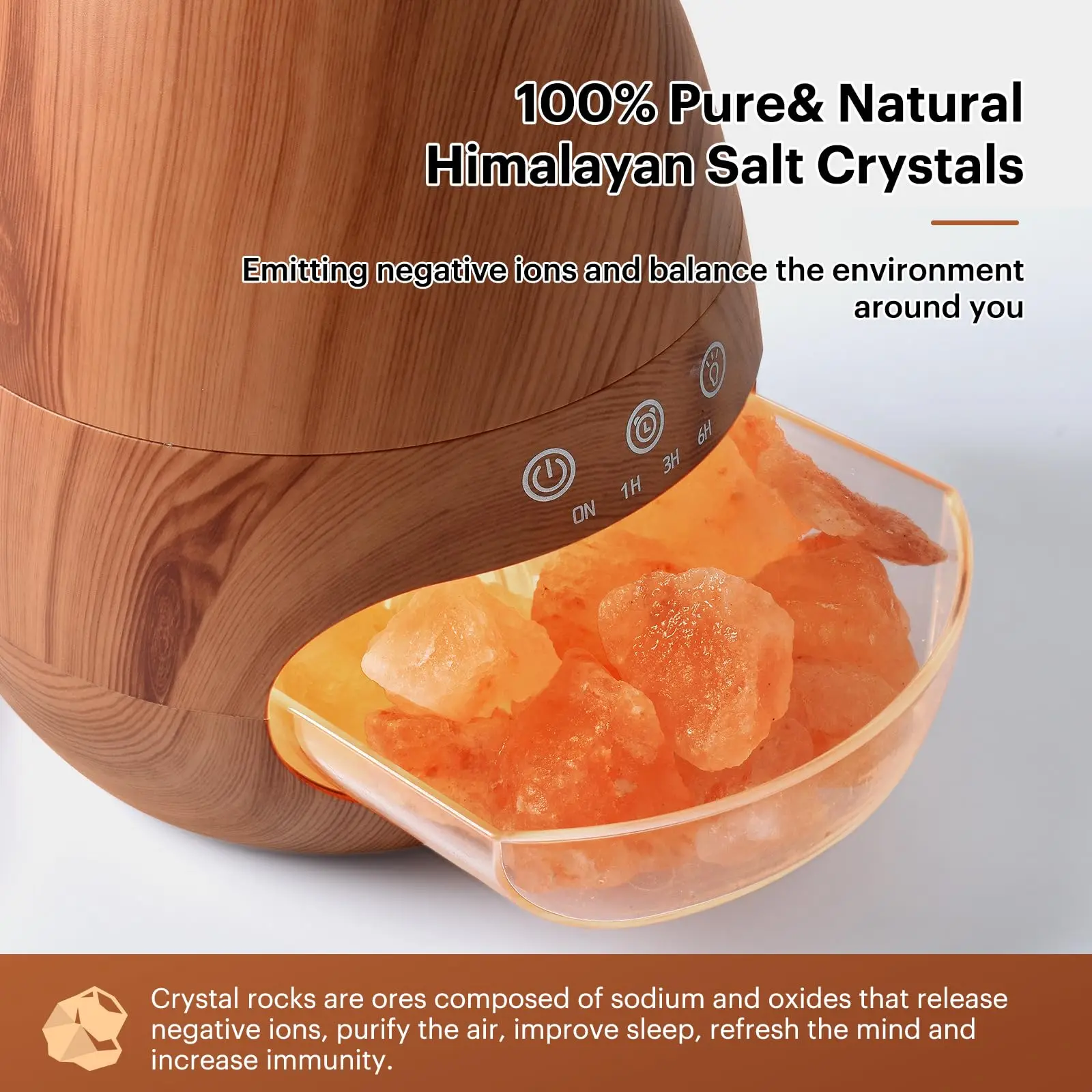 LED Flame Humidifier Diffuser Ultrasonic Cool Mist Maker Fogger Oil Diffuser Flame Lamp