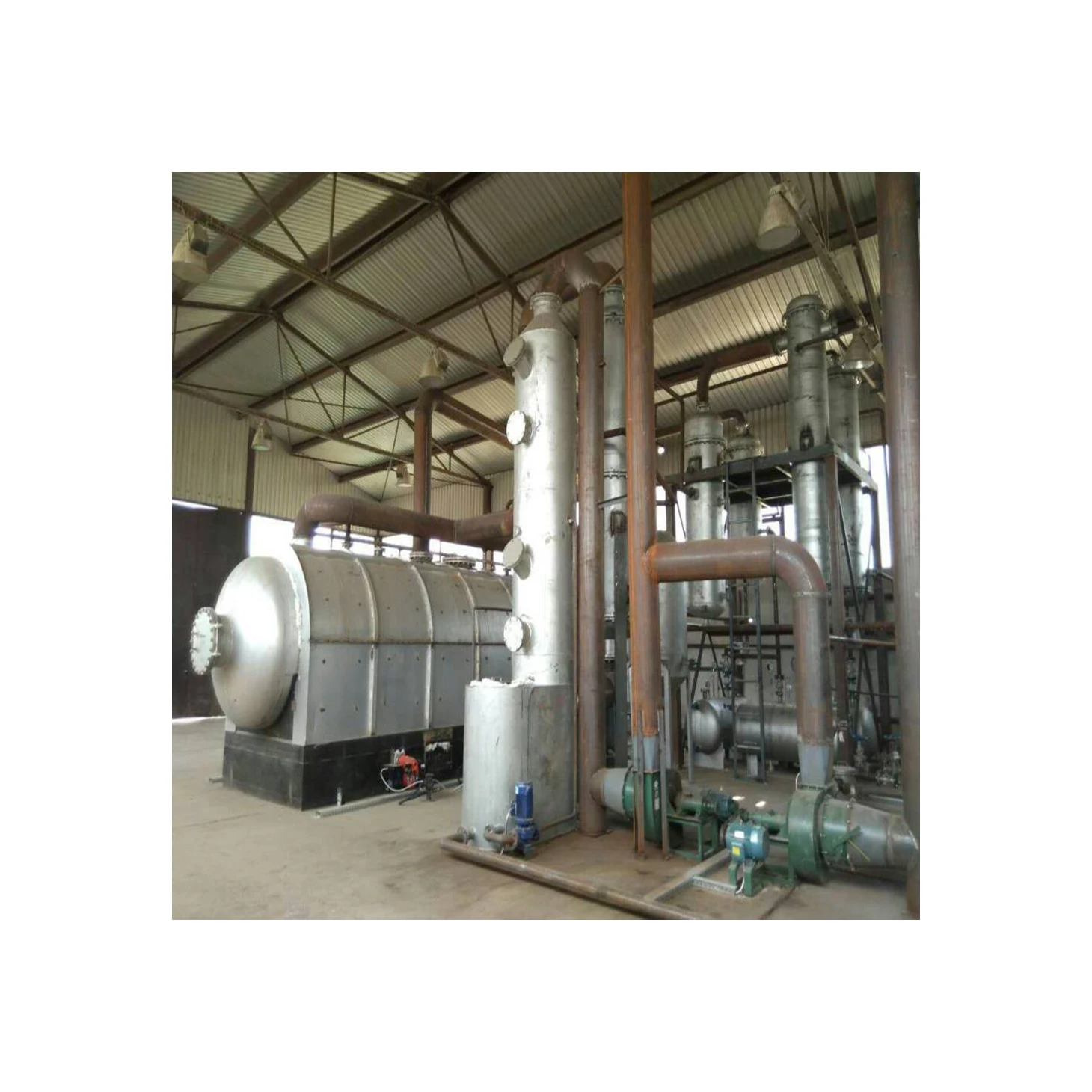 Waste tyre oil refining equipment cost rubber oil refining equipment