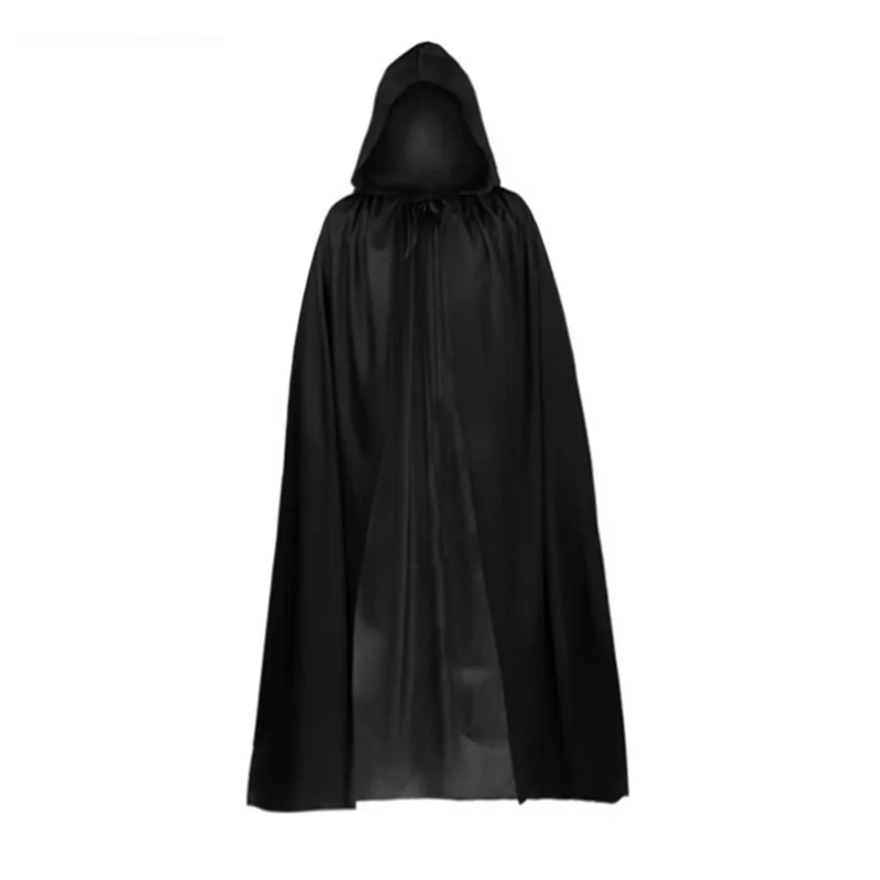 80cm-150cm Unisex Black Red Cloak Party Vampires Cape Cosplay Costumes Halloween Cape for Kids Women Men